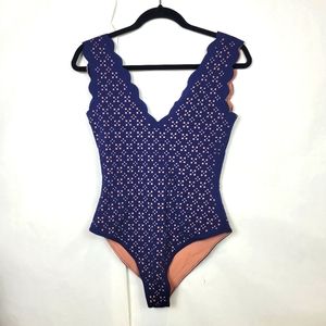 Marysia laser cut swimsuit